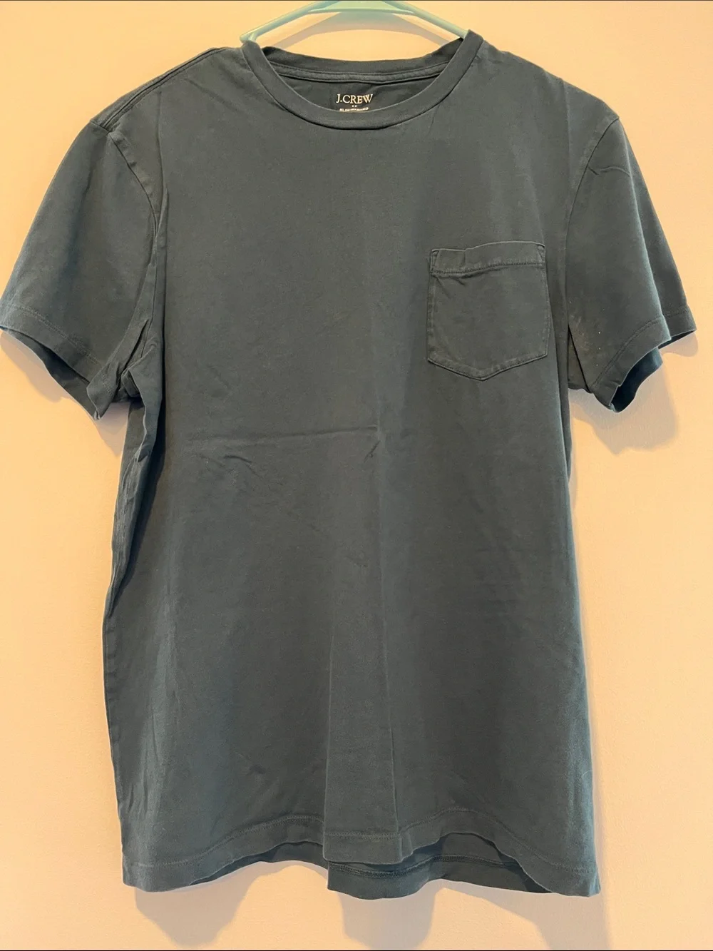 J. Crew Men’s Slate Blue Pocket Crew Tee